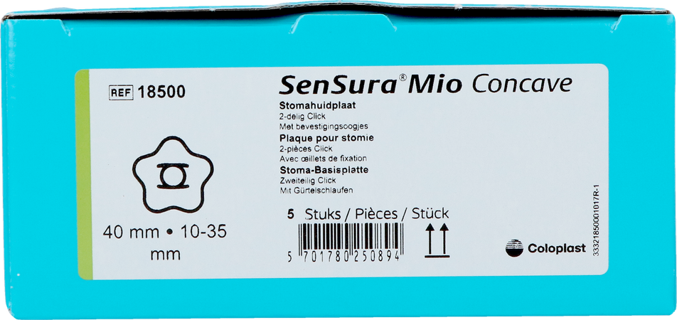 Sensura Mio Concave 2d Plaat Uitknipb. 10-35mm 5 2