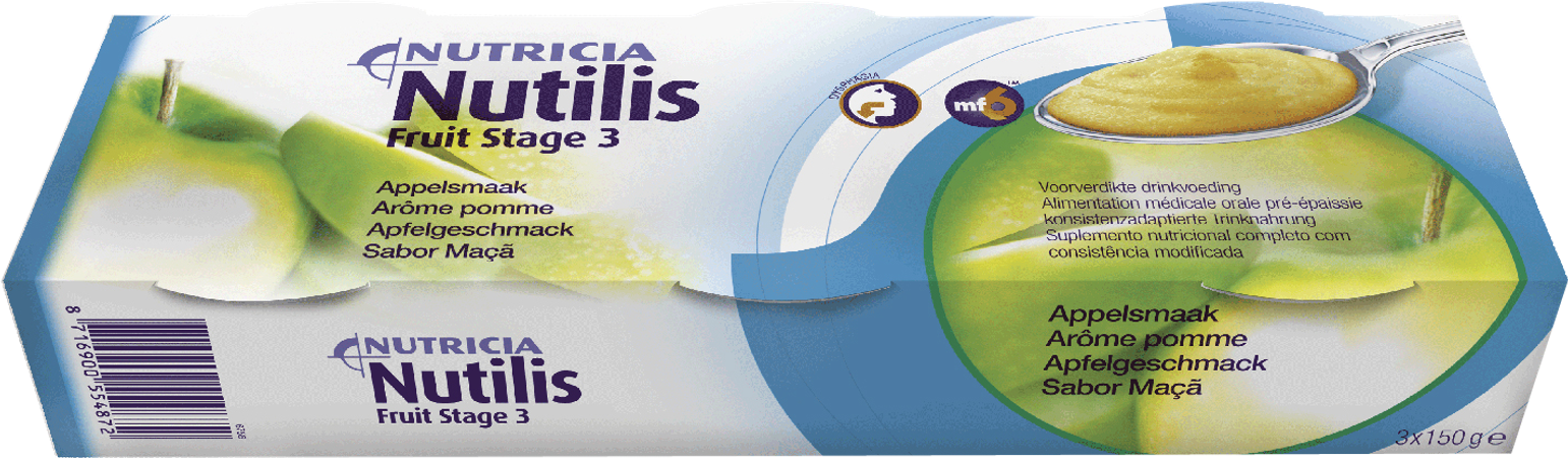 Nutilis Fruit Stage 3 Appel 3x150g 3