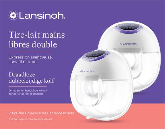 LANSINOH TIRE-LAIT MAINS LIBRES DOUBLE 1 3