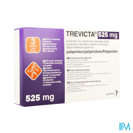 Trevicta 525mg Verl.afgifte Voorgev.spuit 1+2 Nld