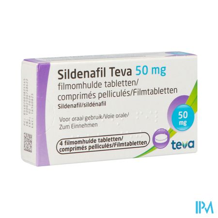 Sildenafil Teva 50mg Filmomh Tabl 4x 50mg