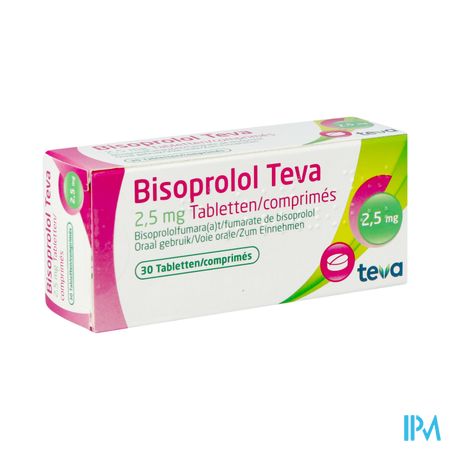 Bisoprolol Teva 2,5mg Tabl 30