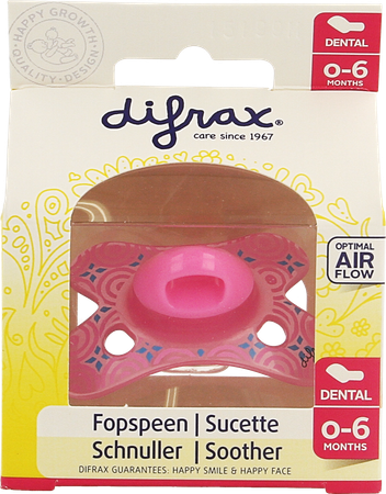 Difrax Fopspeen Sil Mini-dental 0-6m 799 17