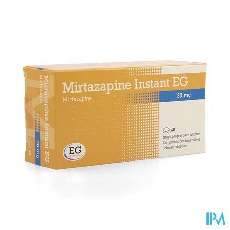 Mirtazapine EG Instant 30 Mg Orodisp Tabl  60
