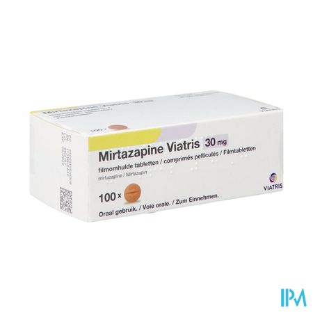 Mirtazapine Viatris 30mg Comp Pell 100