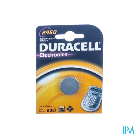 Duracell Dl/cr 2450 Diam24mm Ep50mm