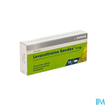 Levocetirizine Sandoz 5mg Comp Enrob. 10 X 5mg