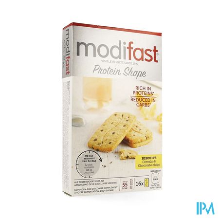 Modifast Protiplus Biscuit Cereal-pep.chocolat200g