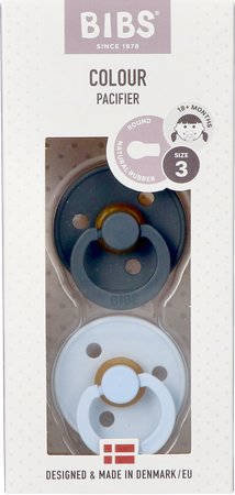 Bibs 3 Fopspeen Duo Iron Baby Blue 1