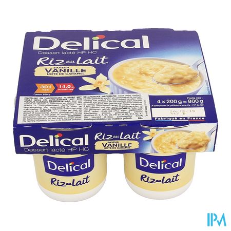 Delical Riz Lait Vanille 4x200g 1