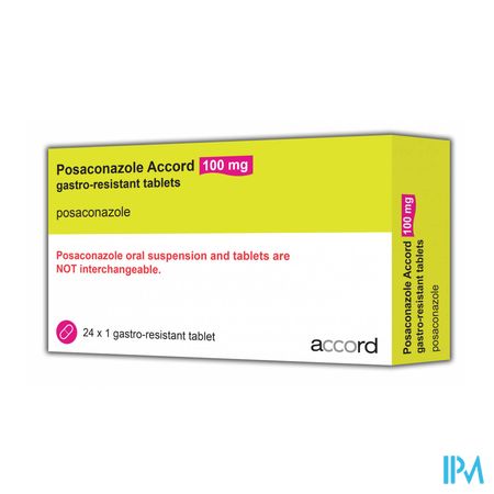 Posaconazole Accord 100mg Maagsapresist Comp 24