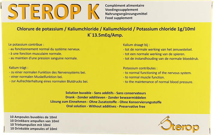 Sterop K Amp 10x10ml 1
