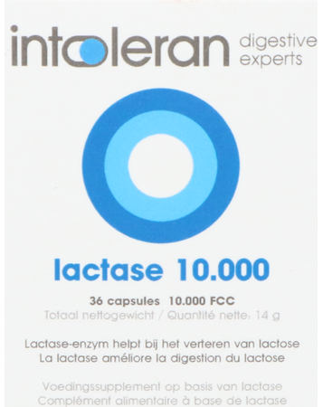 Intoleran Lactase 10 000 Fcc Caps 36 1