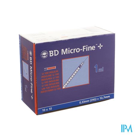 Bd Microfine+ Ins.spuit 1,0ml 29g 12,7mm100 324827