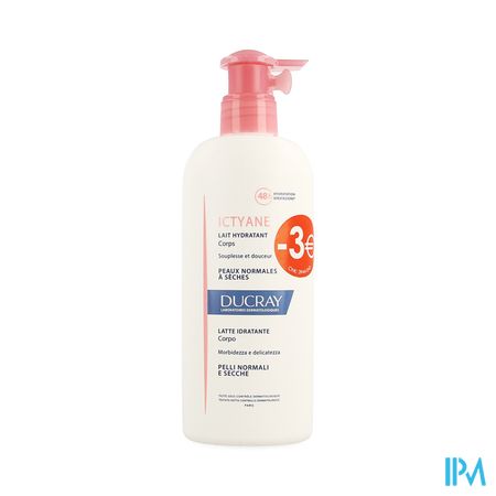 Ducray Ictyane Melk Hydra Lichaam 400ml Promo -3€