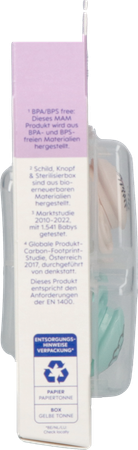 Mam Perfect Fopspeen Silicone Pure 0-6m Uni 2 4