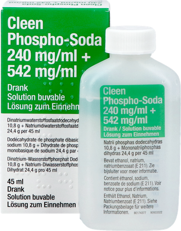 Cleen Phospho-soda 11g/24g Drinkbare Opl Fl 45ml 3