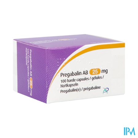 Pregabaline Ab 25mg Harde Caps 100