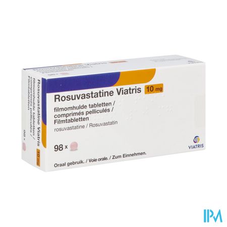 Rosuvastatine Viatris 10mg Filmomh Tabl 98