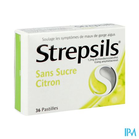 Strepsils S/sucre Citron Past 36