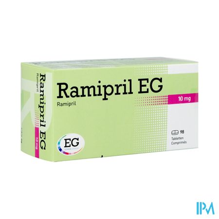 Ramipril Eg 10mg Impexeco Comp 98 X 10mg Pip