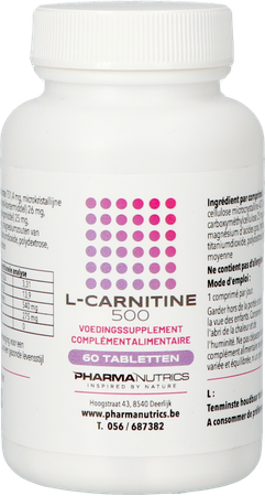 l Carnitine 500 Comp 60 Pharmanutrics 5