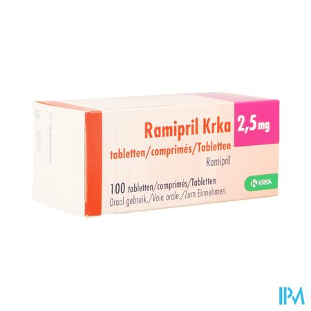 Ramipril Krka 2,5mg Comp 100