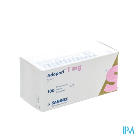 Adoport Sandoz 1,0mg Caps Harde 100 X 1,0mg