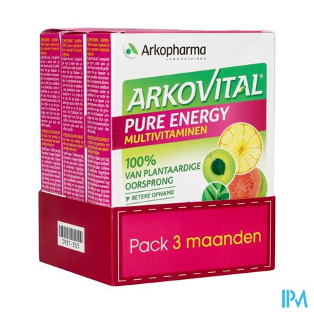 Arkovital Pure Energy 3maand Tabl 3x30