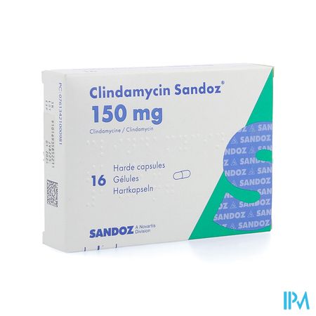 Clindamycin 150mg Sandoz Harde Caps 16x150mg