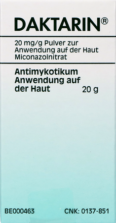 Daktarin Pulv Derm 1 X 20g 2% 6