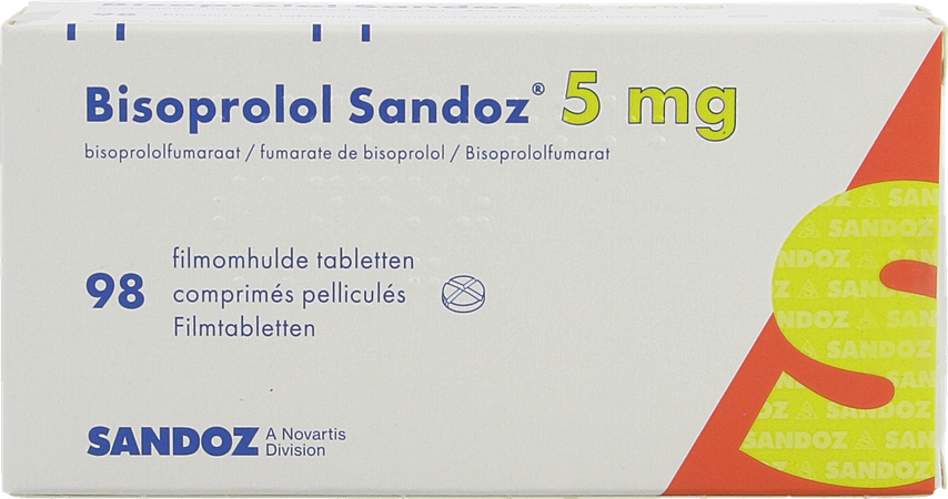 Bisoprolol Sandoz 5mg Tabl 98 X 5mg 3
