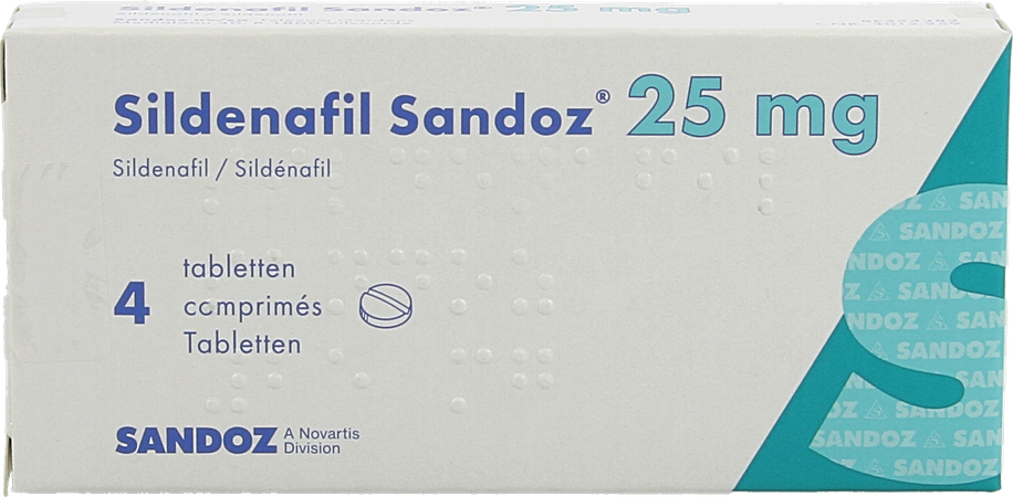 Sildenafil Sandoz 25mg Filmomh Tabl 4x 25mg 4