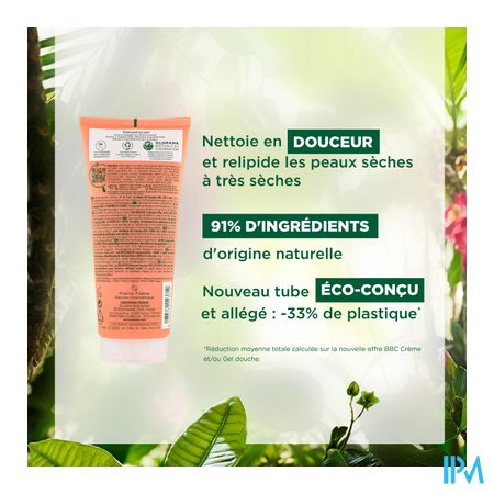 Klorane Lichaam Douchecr Lait Rose 200ml Nf 7