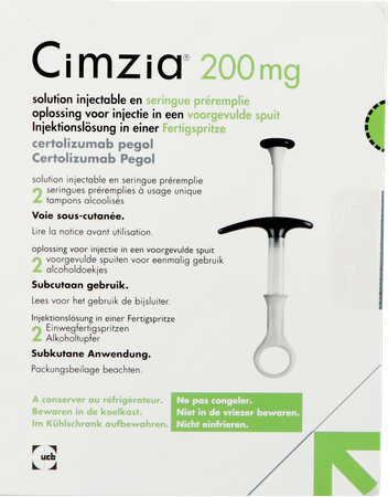 Cimzia 200mg sol. inj. ser. préremplie 2 1