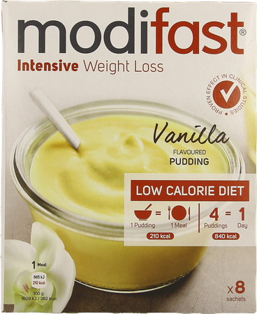 Modifast Intensive Vanilla Flavoured Pudding 8x55g 1