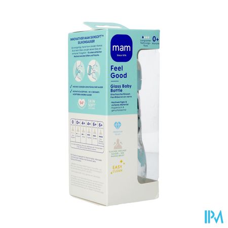 Mam Feel Good Glass Bottle Matt Boy 260ml
