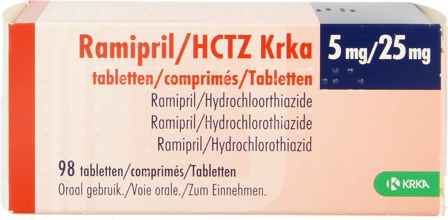 Ramipril Hctz Krka 5,0mg/25,0mg Comp 98 1