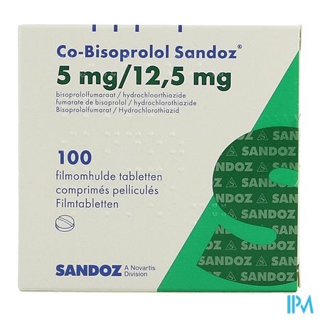 Co Bisoprolol Sandoz 5mg/12,5mg Comp Pell 100 3