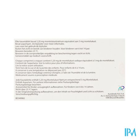 Montelukast Ab 5mg Kauwtabl 98 1