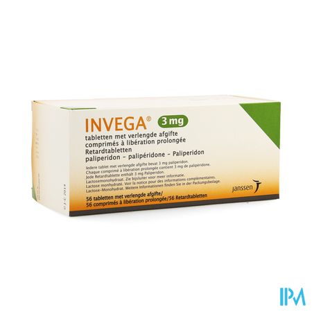 Invega Tabl Retard 56 X 3mg