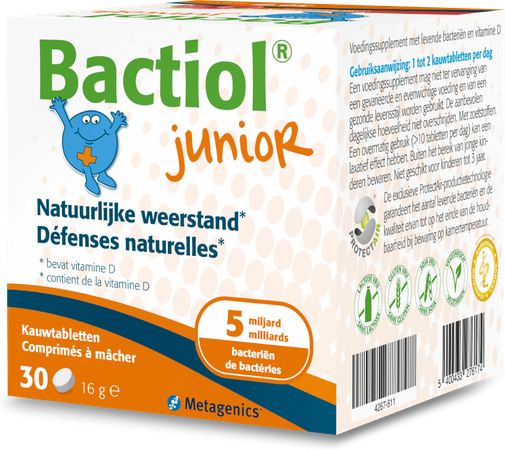 Bactiol Junior Chew. Kauwtabl 30 27617 Metagenics 1
