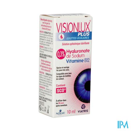 Visionlux Plus Gouttes Yeux Fl 1 X 10ml