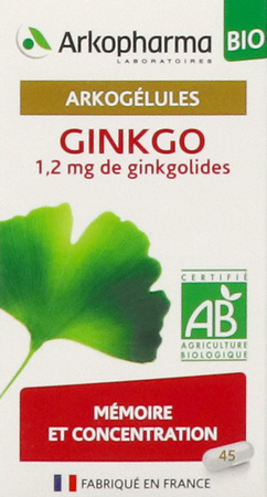Arkogelules Ginkgo Bio Caps 45 9