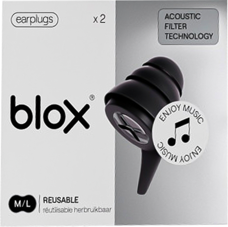 Blox Music Noir Bouchon Oreille 1 Paire 1