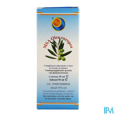 Herboplanet Olea Europaea Msa Macer.druppels 50ml 1