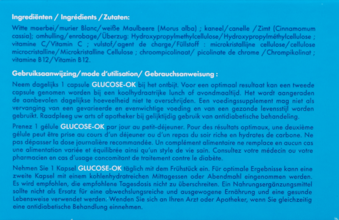 Glucose Ok Caps 30 Revogan 5
