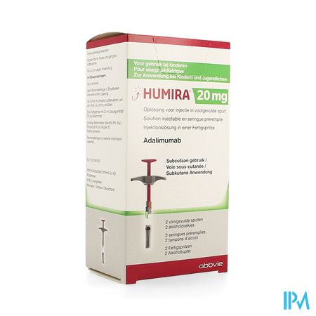 Humira 20mg/0,2ml Pediat. Opl Inj Voorgev.spuit 2