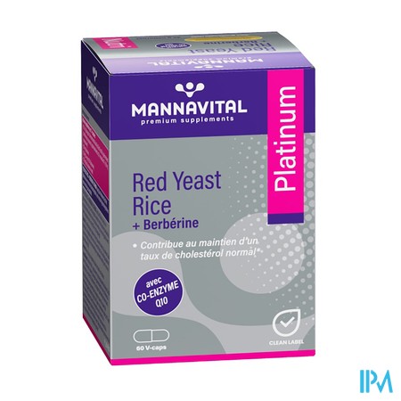 Mannavital Red Yeast Rice+berberine Plat.v-caps 60
