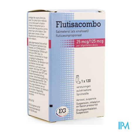 Flutisacombo 25Mcg/125Mcg Aerosol 120D